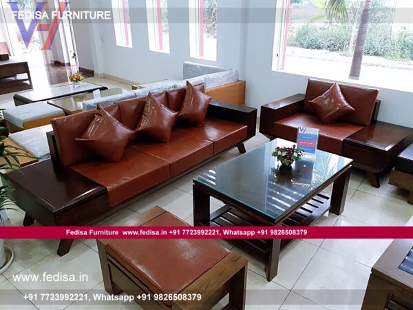 Wooden Sofa Set Wooden White Couch Set No-13327 Wooden Sofa Frame Manufacturers