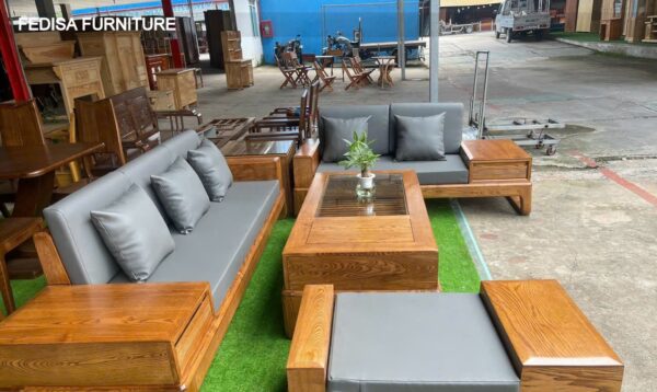 Wooden Sofa Set Wooden Dark Brown Sofa Set No-13358 Wooden Sofa Online