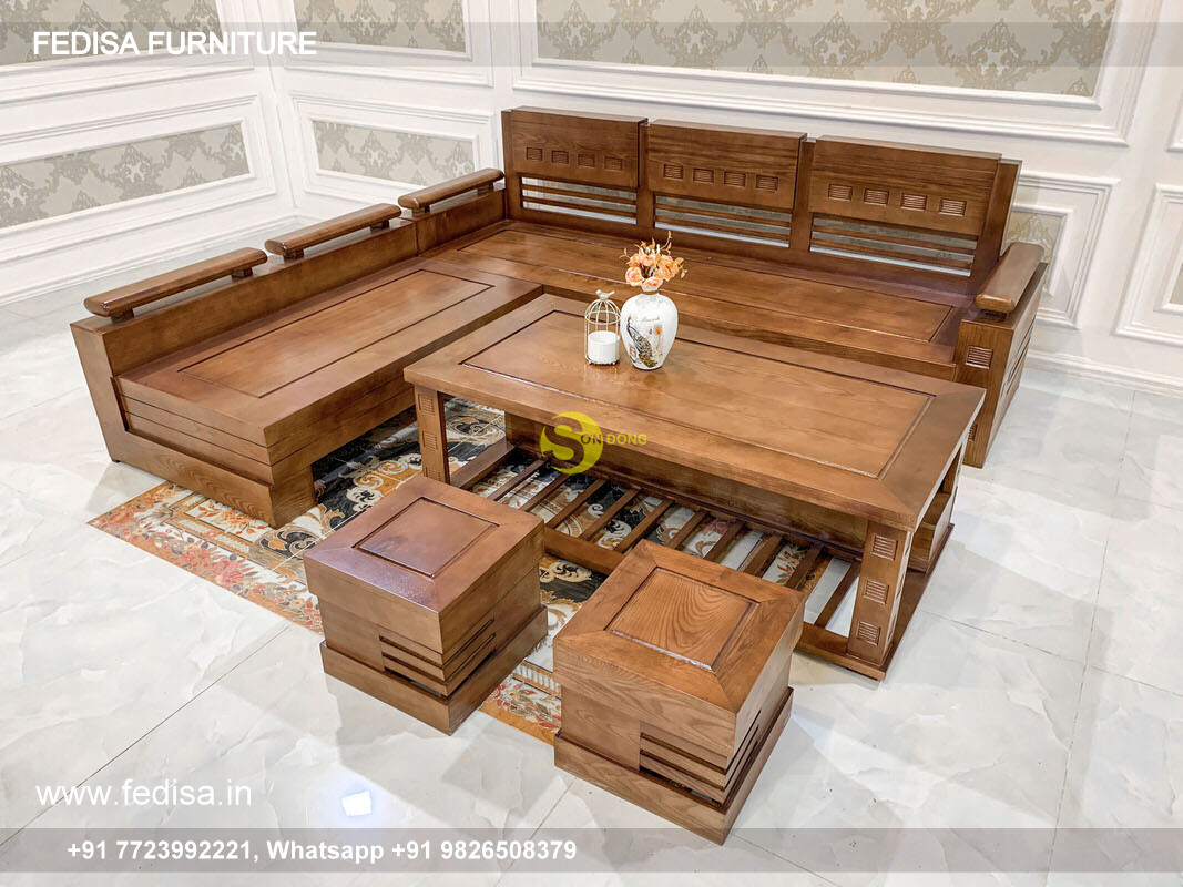 Wooden Sofa Set Wooden Velvet Couch Set No-13411 Wooden Sofa Set