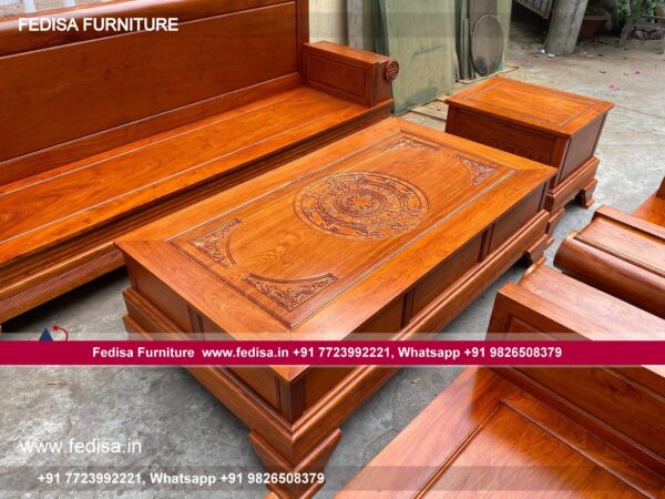 Wooden Sofa Set Wooden Long L Shape Sofa No-13460 Wooden Frame Sofa Set