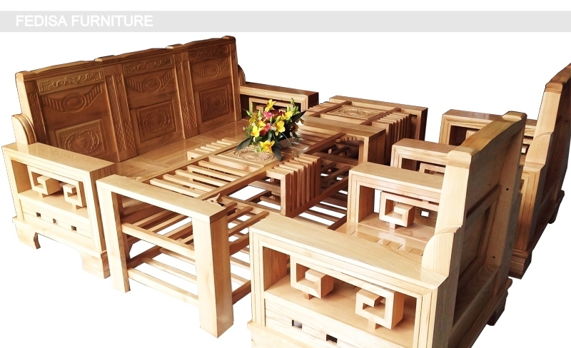 Wooden Sofa Set Wooden L Shape Small Sofa No-13486 Damro Wooden Sofa Set