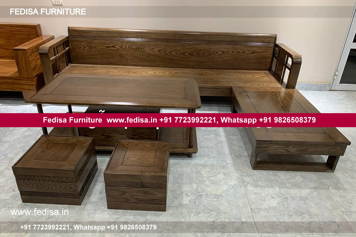 Wooden Sofa Set Wooden U Corner Sofa No-13506 21 Seater Wooden Sofa Set