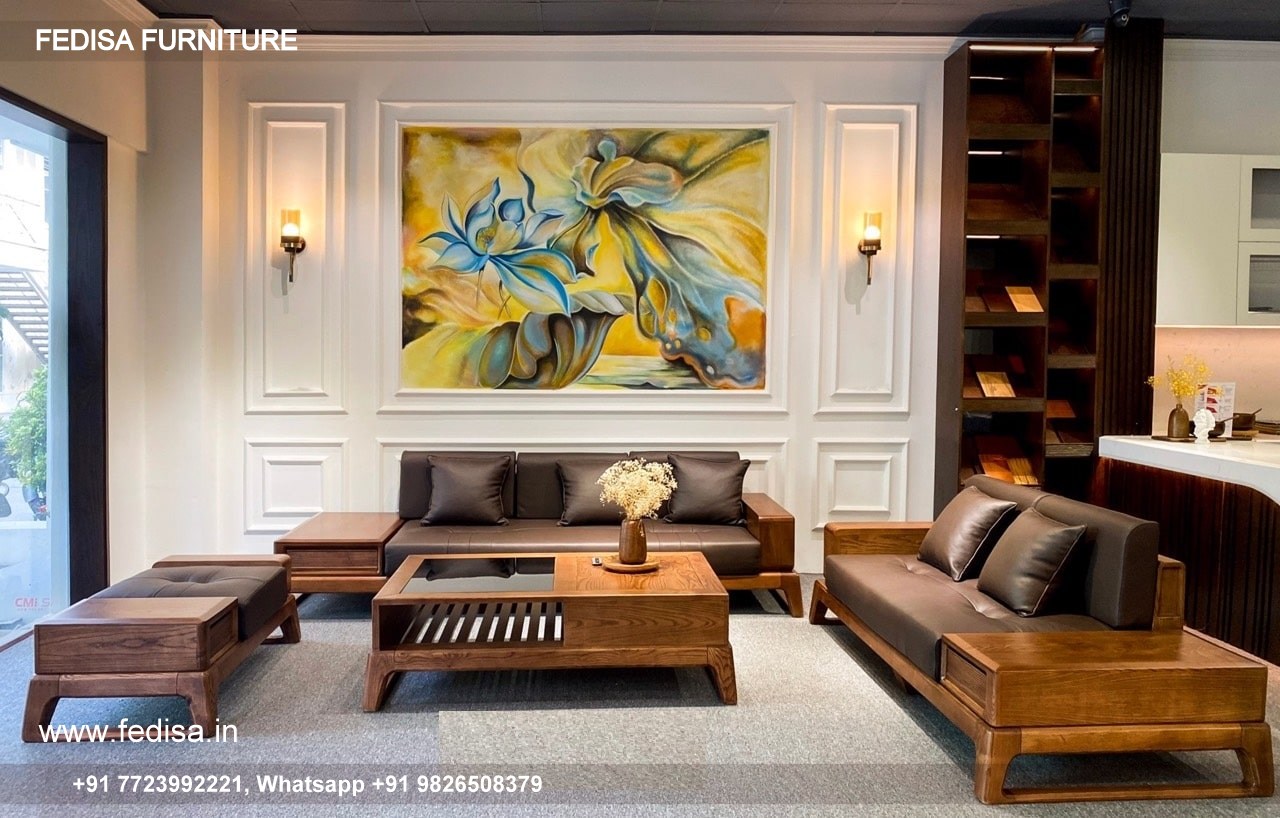 Wooden Sofa Set Wooden Beige Couch Set No-13514 Wooden Sofa Set Below 5019