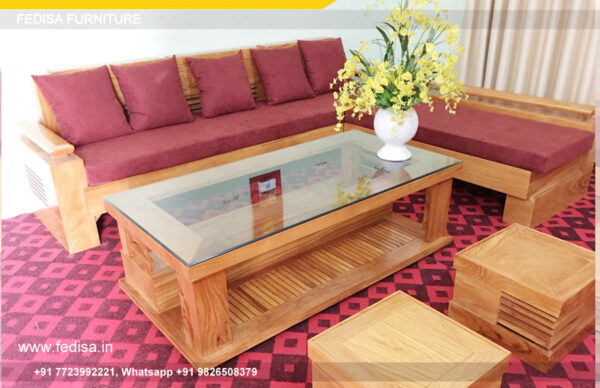 Wooden Sofa Set Wooden Beige L Shaped Sofa No-13639 Wooden Sofa Royal Set