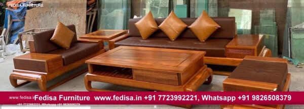 Wooden Sofa Set Wooden Kather Sofa Set No-13709 Wooden Sofa Set Below 5022