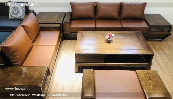 Wooden Sofa Set Wooden Modular L Shaped Sofa No-13736 Wooden Sofa Set