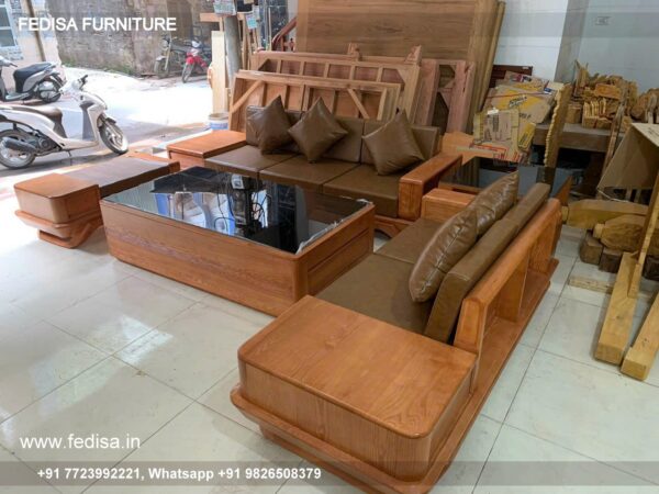 Wooden Sofa Set Wooden Left Hand L Shaped Sofa No-13824 Ikea Wooden Sofa Set
