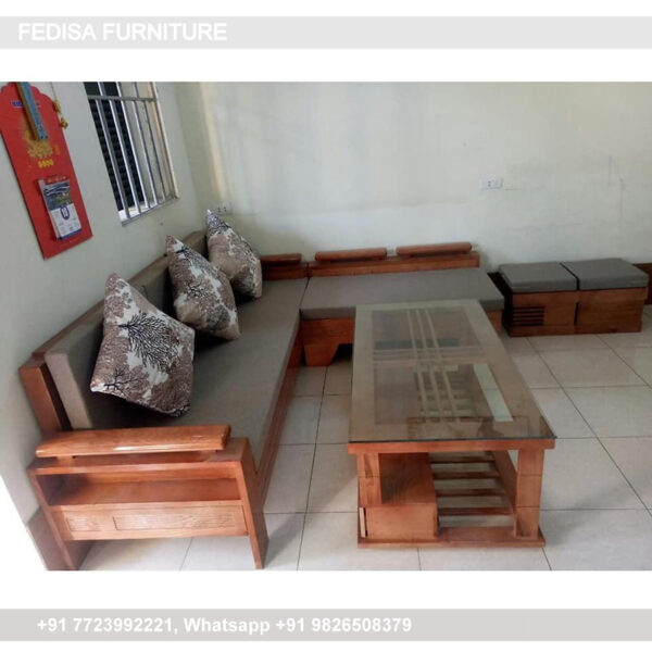 Wooden Sofa Set Wooden Sofa Ki Price No-13881 L Shape Sofa Set Wooden