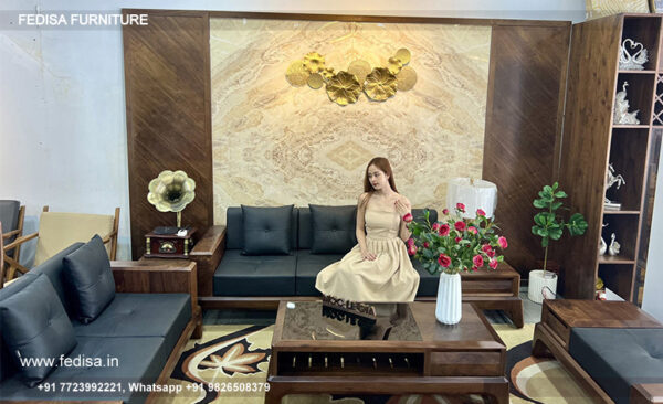 Wooden Sofa Set Wooden L Style Sofa No-13932 Wooden Sofa Set Price