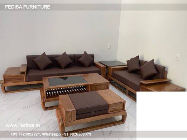 Wooden Sofa Set Wooden Fabindia Sofa Set No-13943 Wooden Sofa Online
