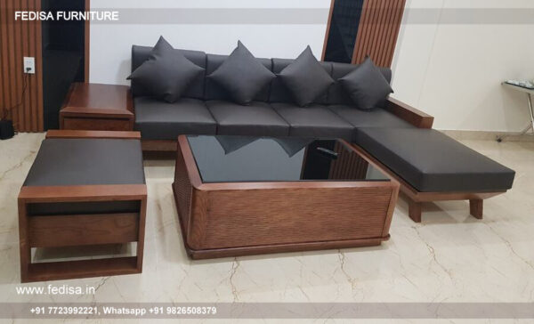 Wooden Sofa Set Wooden 13 And 2 Sofa Set No-14041 Cushion For Wooden Sofa Set