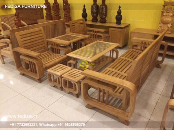 Wooden Sofa Set Wooden Purple Living Room Sets No-14079 Simple Wooden Sofa Set