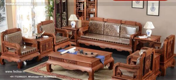 Wooden Sofa Set Wooden Maroon Color Sofa Set No-14138 Wooden Sofa Online