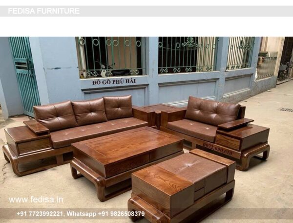 Wooden Sofa Set Wooden Wooden Sofa Set No-14186 L Shape Wooden Sofa