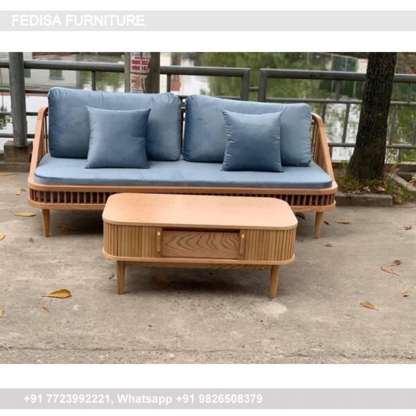 Wooden Sofa Set Wooden Blue Sofa Set No-14246 Wooden Sofa Set Price