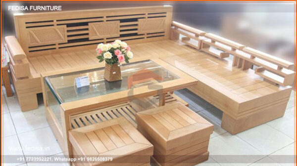 Wooden Sofa Set Wooden 13 Seater Sofa Under 5000 No-14393 Simple Wooden Sofa Set