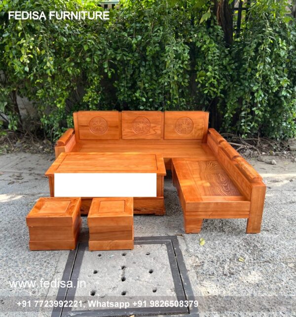Wooden Sofa Set Wooden Genuine Leather Living Room Sets No-14404 Second Hand Wooden Sofa Set