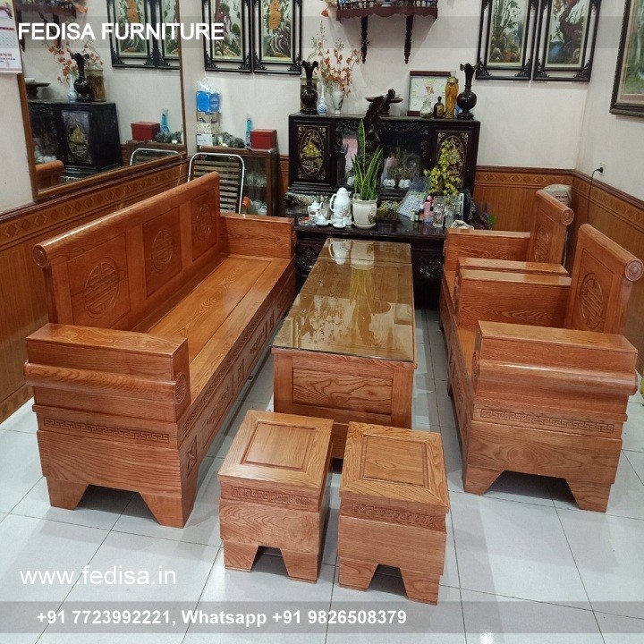 Wooden Sofa Set Wooden Simple Wooden Sofa Set No-14592 73 Seater Wooden Sofa Set