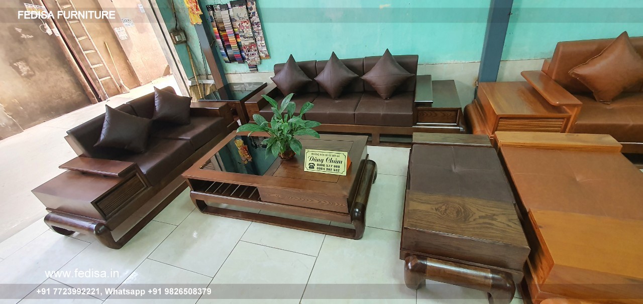 Wooden Sofa Set Wooden Blue Couch Set No-14605 Best Wooden Sofa