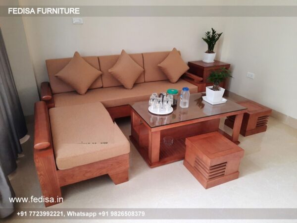 Wooden Sofa Set Wooden Godrej Sofa Set Price No-14624 L Shape Wooden Sofa Set