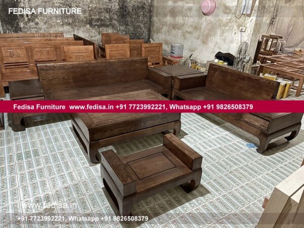 Wooden Sofa Set Wooden Beige L Shaped Couch No-14655 21 Seater Wooden Sofa Below 10000