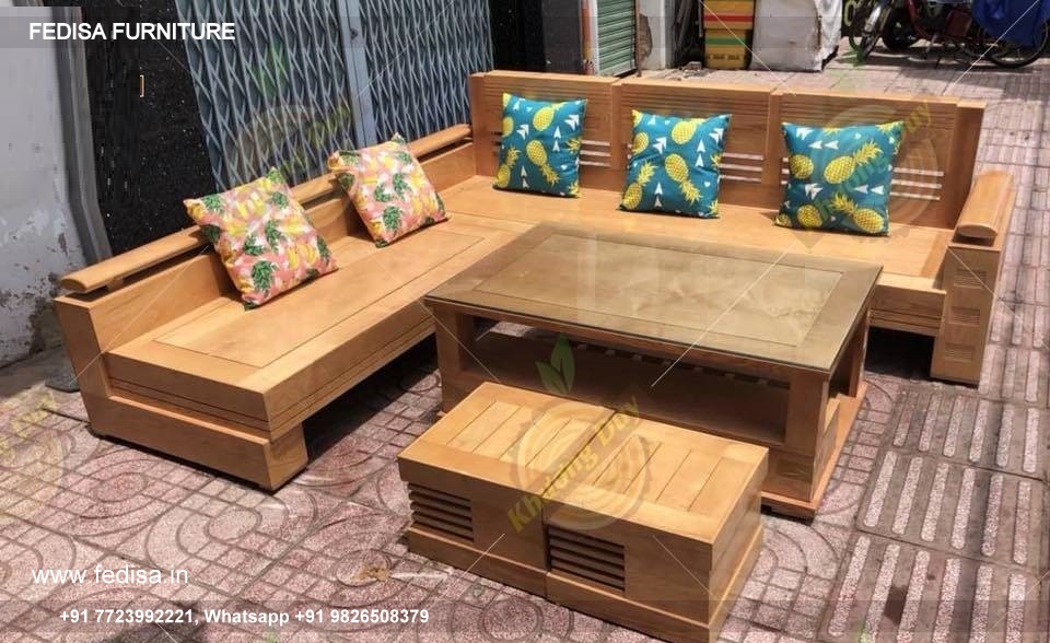 Wooden Sofa Set Wooden Velvet Furniture Set No-14681 Wooden Sofa Frame Manufacturers