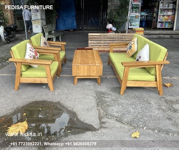 Wooden Sofa Set Wooden Tufted Sofa Sectional No-14689 L Shape Wooden Sofa Set