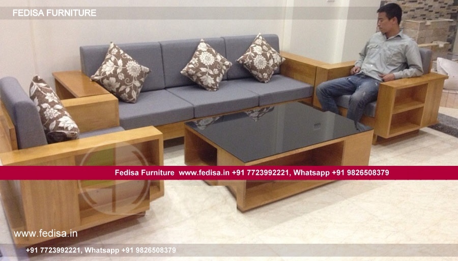 Wooden Sofa Set Wooden Corner Sofa And Chair Set No-14776 Urban Ladder Wooden Sofa