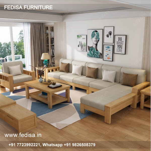 Wooden Sofa Set Wooden White Sofa Set Living Room No-14787 85 Seater Wooden Sofa Set