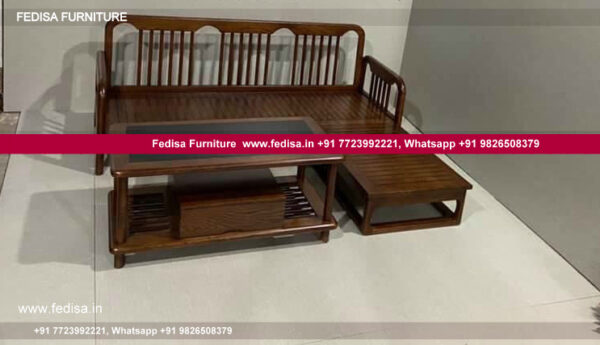 Wooden Sofa Set Wooden Black L Shaped Sofa No-14814 Wooden Frame Sofa Set