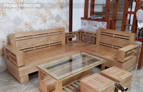 Wooden Sofa Set Wooden L Corner Sofa Set No-14943 Wooden Sofa Set Price Below 20022