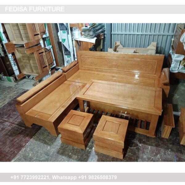 Wooden Sofa Set Wooden Sofa Set Blue Color No-15024 Wooden Sofa Set Online Flipkart