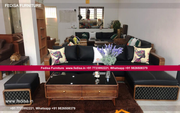 Wooden Sofa Set Wooden Modular L Shaped Sofa No-15025 Wooden Sofa Set