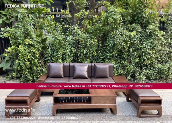 Wooden Sofa Set Wooden 13 And 3 Seater Leather Sofa Sets No-15037 Wooden Sofa Online