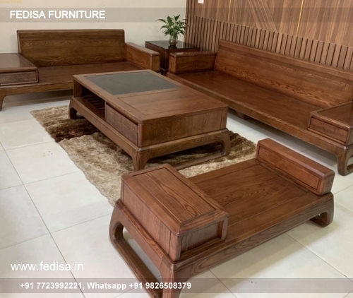 Wooden Sofa Set Wooden Leatherette Sofa Set No-15105 L Shape Sofa Set Wooden