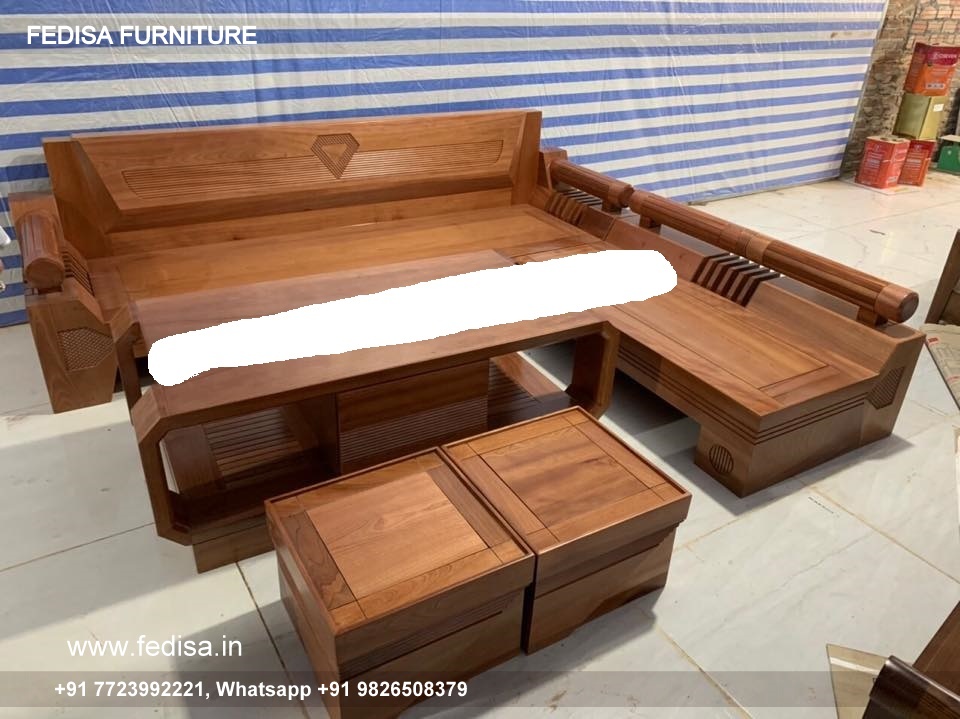 Wooden Sofa Set Wooden L Style Sofa No-15221 Wooden Sofa Set Price