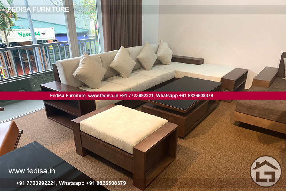 Wooden Sofa Set Wooden L Shape Wooden Sofa Set No-15240 30 Seater Wooden Sofa Below 10000