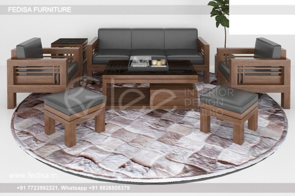 Wooden Sofa Set Wooden Sofa Set Beige No-15263 Wooden Sofa 5 Seater