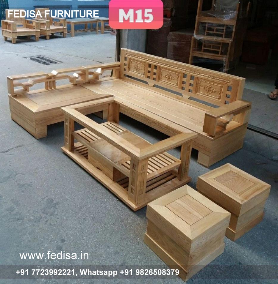 Wooden Sofa Set Wooden U Type Sofa Set No-15322 Antique Wooden Sofa Set