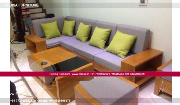 Wooden Sofa Set Wooden 14 And 2 Sofa Set No-15330 Cushion For Wooden Sofa Set