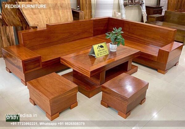 Wooden Sofa Set Wooden Zuari Sofa Set No-15344 Luxury Wooden Sofa Set