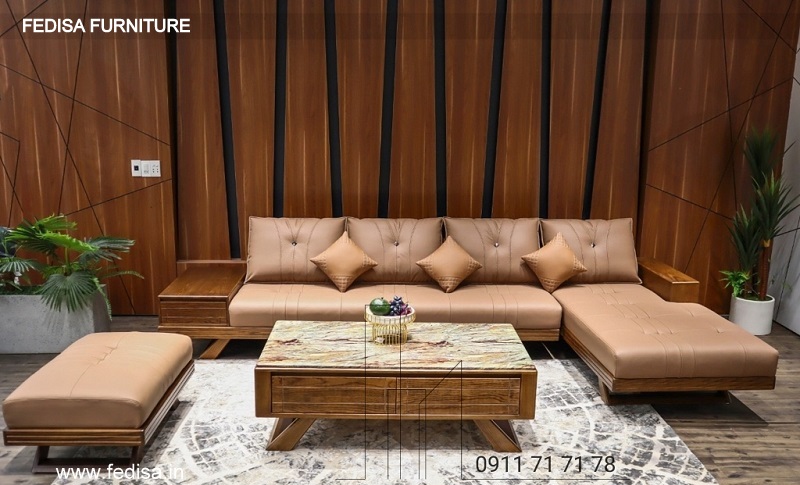 Wooden Sofa Set Pillows L Shape Sofa Come Bed With Storage Modern Living Room Sofa Set Red Leather Furniture Set