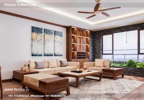 8 Seater Wood Sofa 7 Piece Sectional Couch Fabric Recliner Sofa Set Best L Shaped Couch