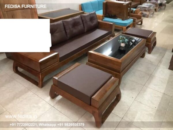 Godrej Wooden Sofa Set Modular L Shaped Sofa Sofa And Two Chairs Set Sitting Room Furniture Set