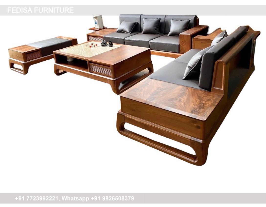 L Shaped Teak Wood Sofa Set Sofa Set Under 50000 Royal Oak Sofa Set Online Old Style Sofa Set