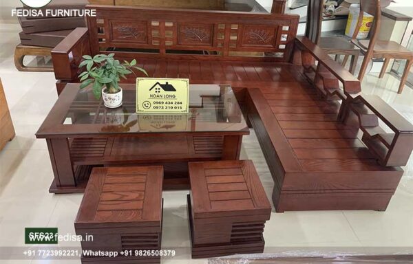 New Wooden Sofa Set 6 Seater Wooden Sofa Set Holl Sofa Set Plush Sofa Sectional
