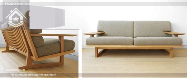 Two Seater Wooden Sofa Set Wooden Setty Wooden Sofa Without Cushion Sagwan Sofa