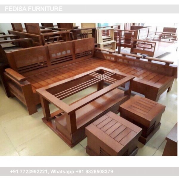 Sofa L Shape Wooden 3 Seater Wooden Sofa Cushions Sagwan Lakdi Ka Sofa Set Price Wooden Sofa For Sale