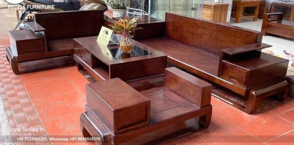 Wooden Sofa Set Price Below 5007 Solace Wooden Sofa Wooden Table For Sofa Set Jfa Wooden Sofa