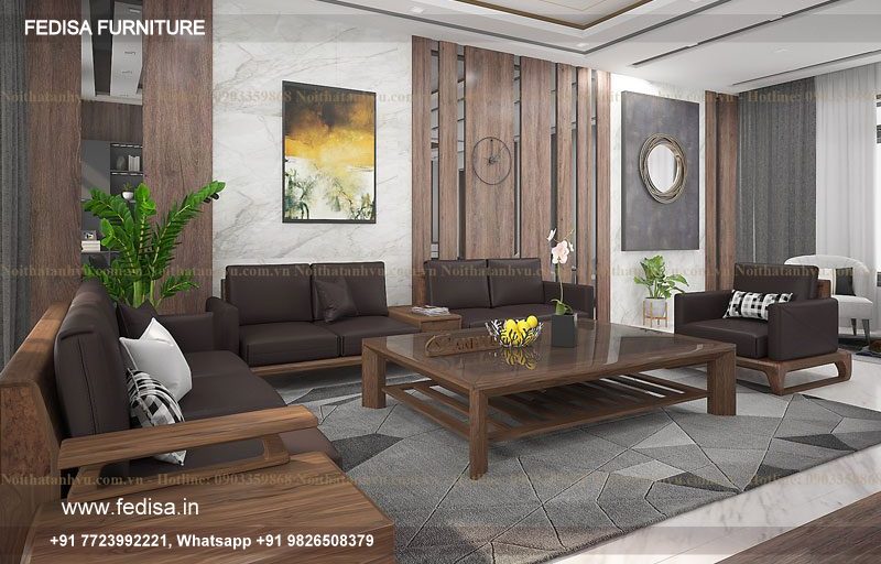 Sofa L Shape Wooden Affordable Living Room Sets Navy Blue Sofa Set Lounge Sofa Set